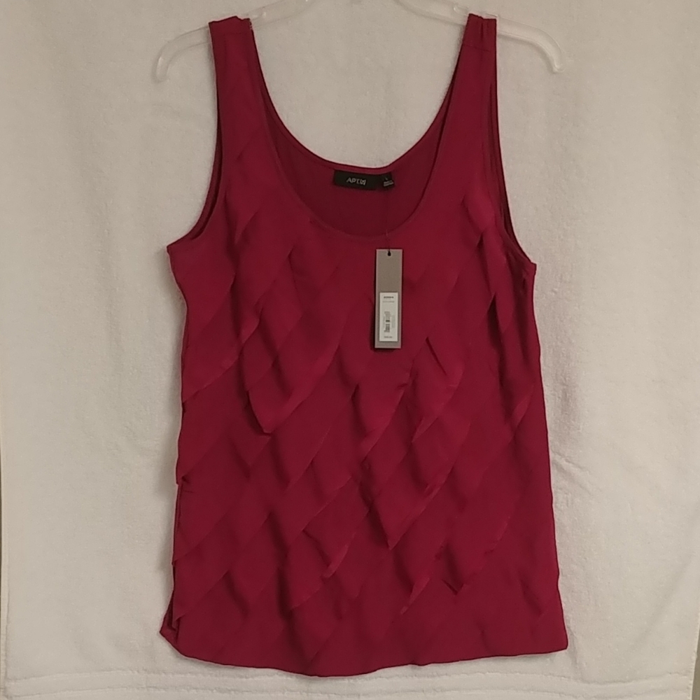 Never Worn. Ruffled Tank top.